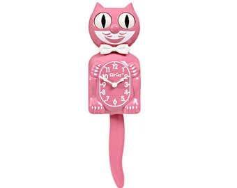 Limited Edtion Pink Satin Kit Cat Klock clock FREE US SHIPPING