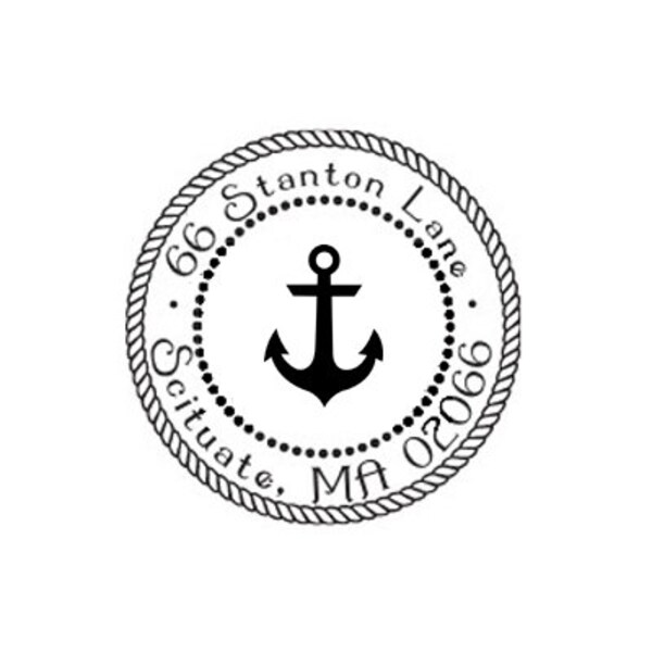 Anchor Rubber Stamp Etsy