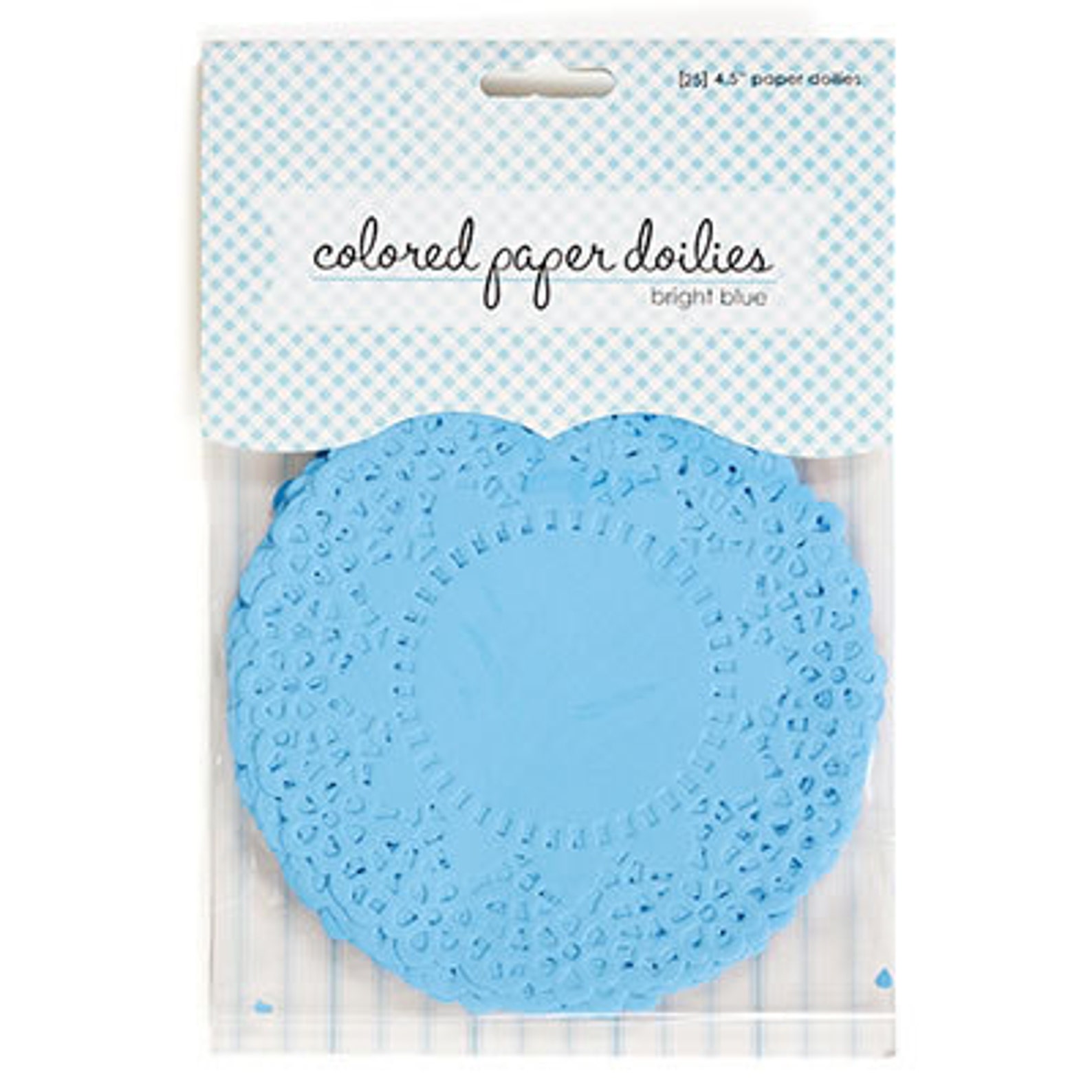 4.5 Paper Doilies Doily Bright blue fancy Lace Qty 25 Etsy