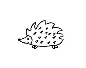 Hedgehog Rubber Stamp