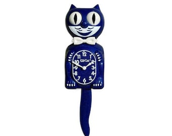 Limited Edtion Galaxy Blue Kit Cat Klock clock FREE US SHIPPING