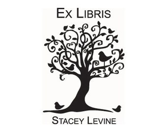 Bookplate Stamp Ex Libris custom tree stamp
