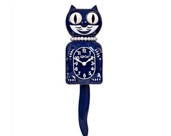 Limited Edtion Lady Galaxy Blue Kit Cat Klock clock FREE US SHIPPING