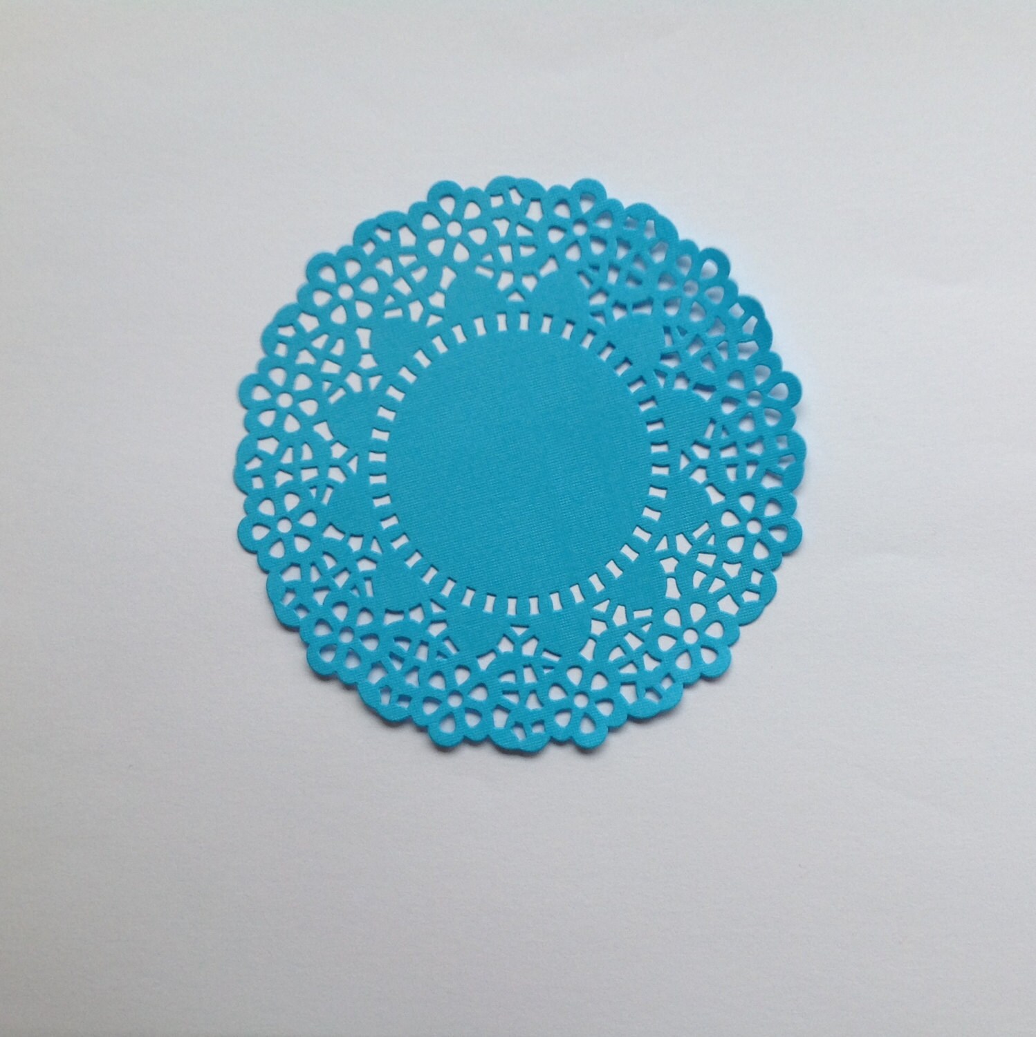 4.5 Paper Doilies Doily Bright blue fancy Lace Qty 25 Etsy