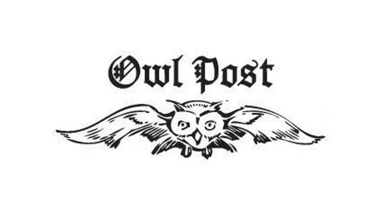 Owl post rubber stamp image 1