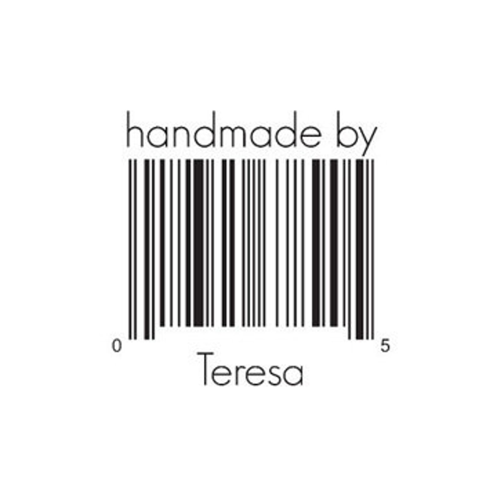 Barcode Rubber Stamp Custom Bar Code Stamp Etsy
