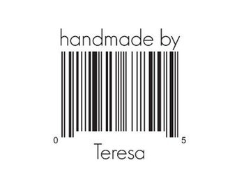 Barcode rubber stamp Custom bar code stamp