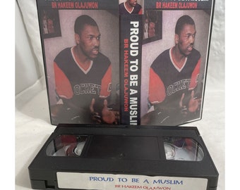 Proud to Be A Muslim VHS tape Hakeem Olajuwon Houston Rockets Akeem TESTED