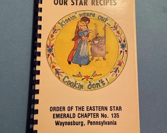 1978 Libro di cucina Order of the Eastern Star Waynesburg PA OES Pennsylvania