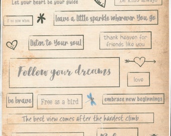 Follow Your Dreams Craft and Quilt Cotton Fabric Blocks by ReJoyce Studio AZ