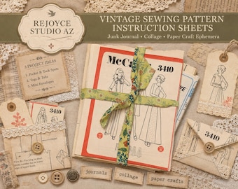 Sewing Pattern Instruction Sheets: Ephemera Supply