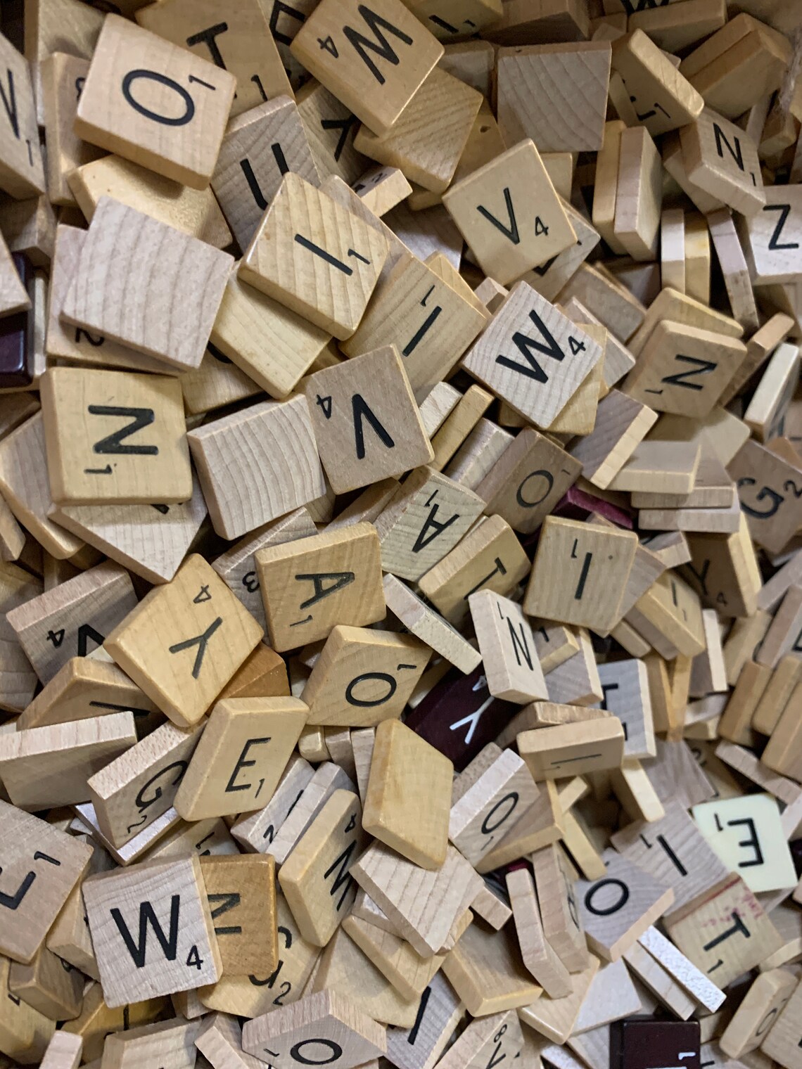 Bulk Scrabble Tiles Mixed ages styles and colors 1 pound Etsy