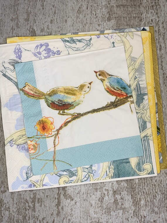 Decoupage Paper Napkins Decoupage Collage Mixed Media Supply