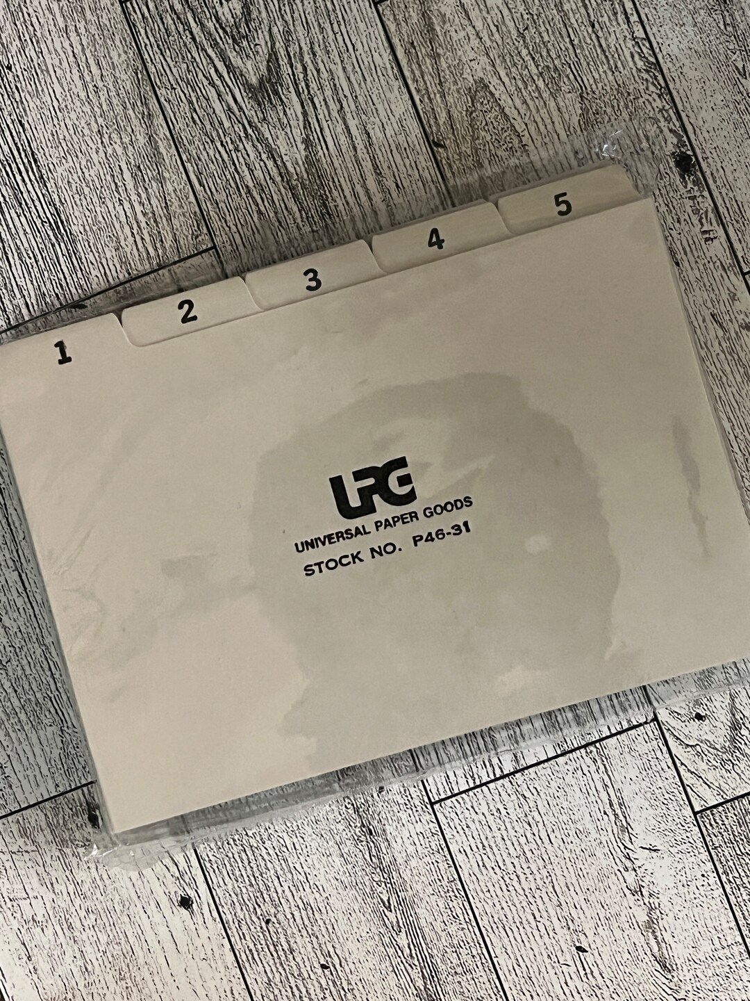 Universal Paper Goods Gray Index Divider Cards Unused 131 Etsy