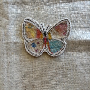 Butterfly Iron-On Fabric Patch | Garden Life |  | Fabric Applique Slow Stitching