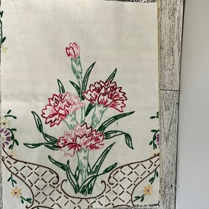 Broderie Slow Stitching Fabric Art Junk journal Floral cousu à la main image 2