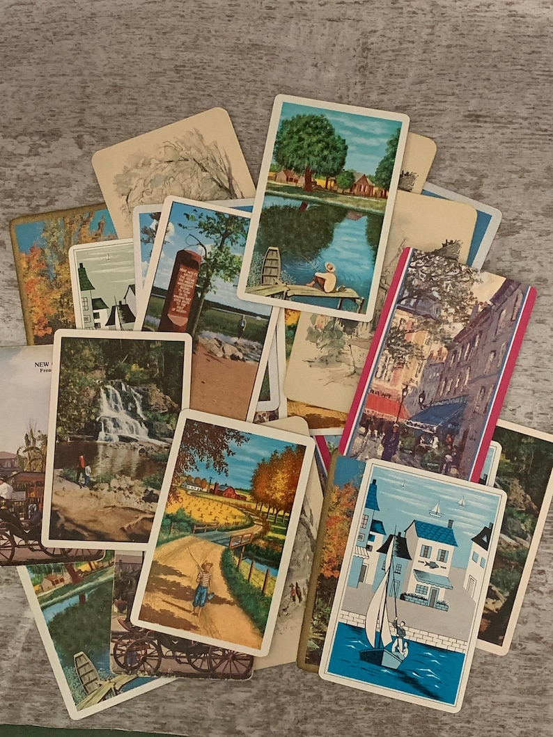 52 Vintage Playing Cards Ephemera Pack: Crafting & Journaling Supplies image 3