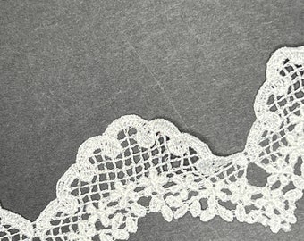 Repurposed  Trim 2 inch wide repurposed bridal gown embellishment - 1 Yard