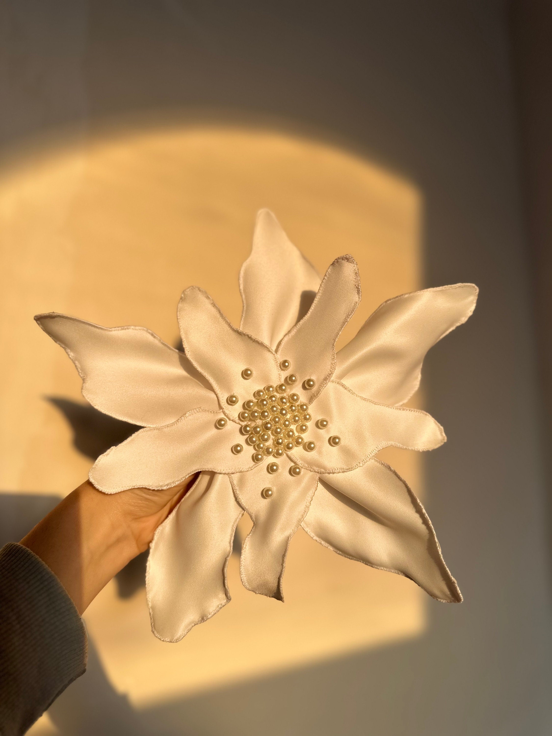 White Flower Brooch main image 1