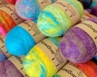 15 Felted Soap Unique Gift in Bulk Party Favor