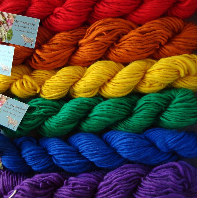 Handspun Yarn Wholesale Bulk 6 Skeins Single Spun Singles Etsy