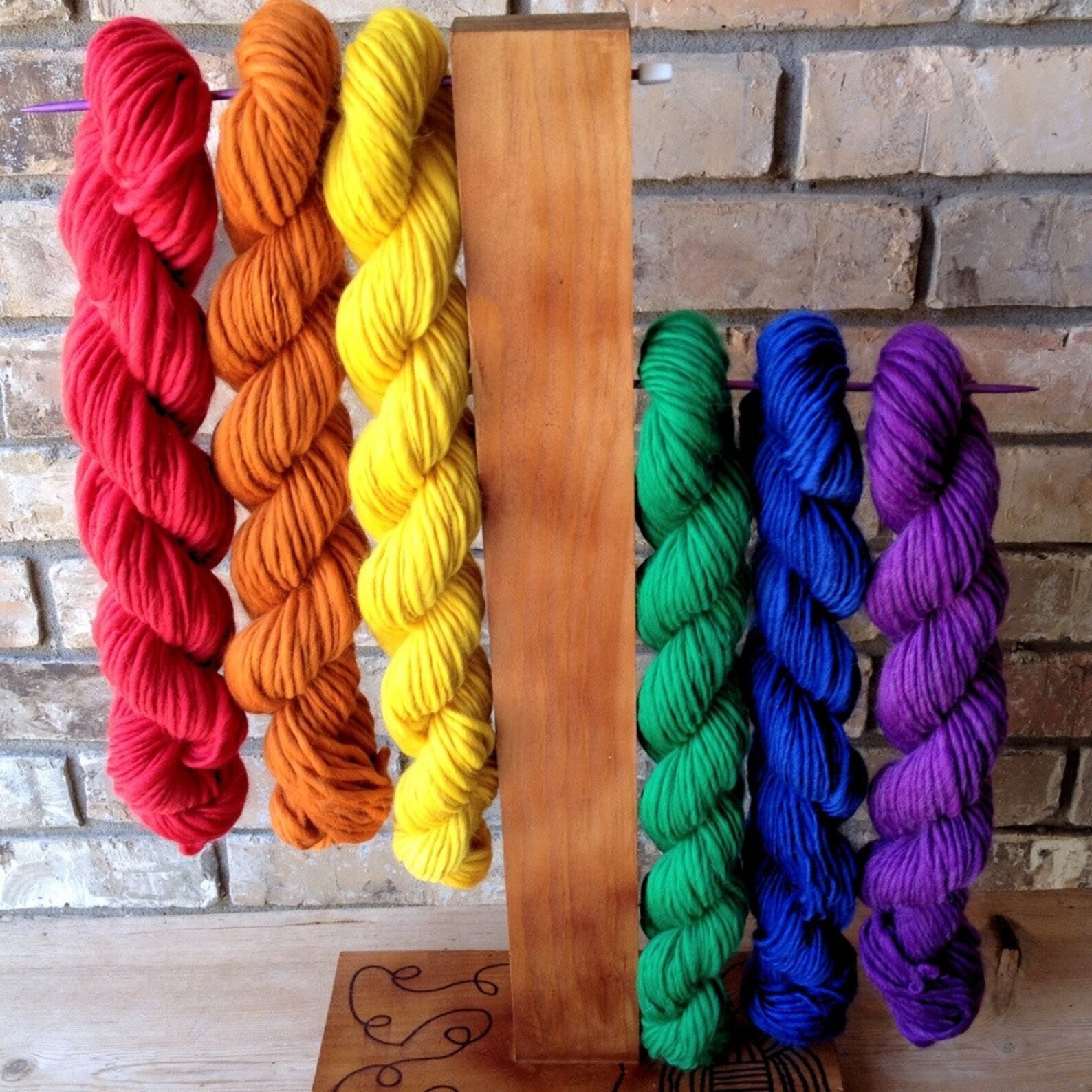 Handspun Yarn Wholesale Bulk 6 Skeins Single Spun Singles Etsy