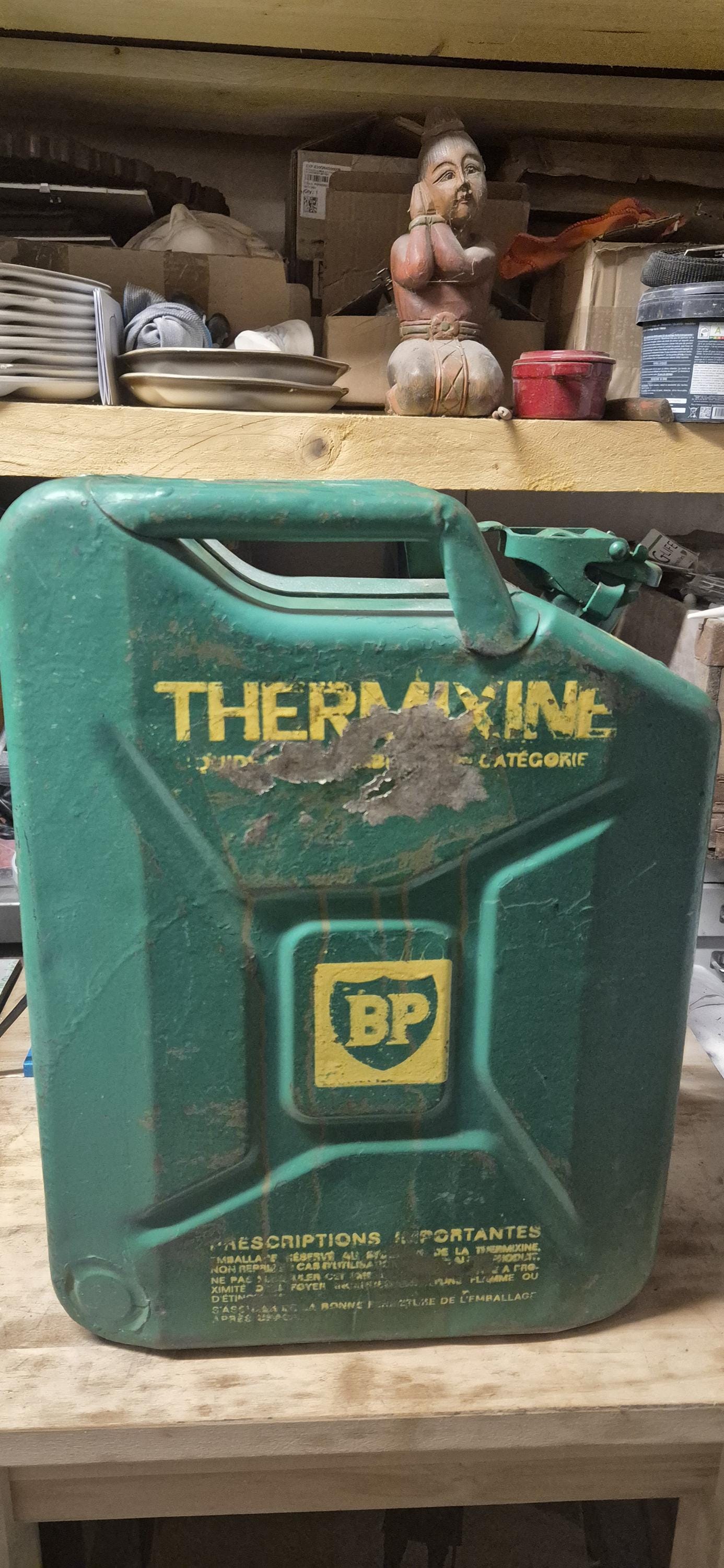 Vintage BP Thermixine Oil Can – French Industrial Garage Decor - Etsy