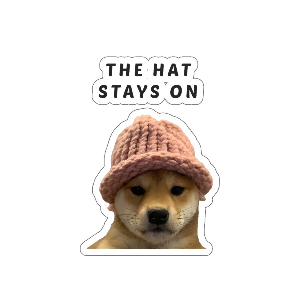 DOGWIFHAT Sticker - Crypto, Memecoin, WIF - Etsy
