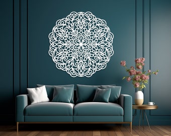 Flower Of Life Wood Sign • Mandala Wooden Wall Art • Handmade Plywood Sculpture • Indoor Outdoor Wall Decor • Decorative Geometry Wall Panel