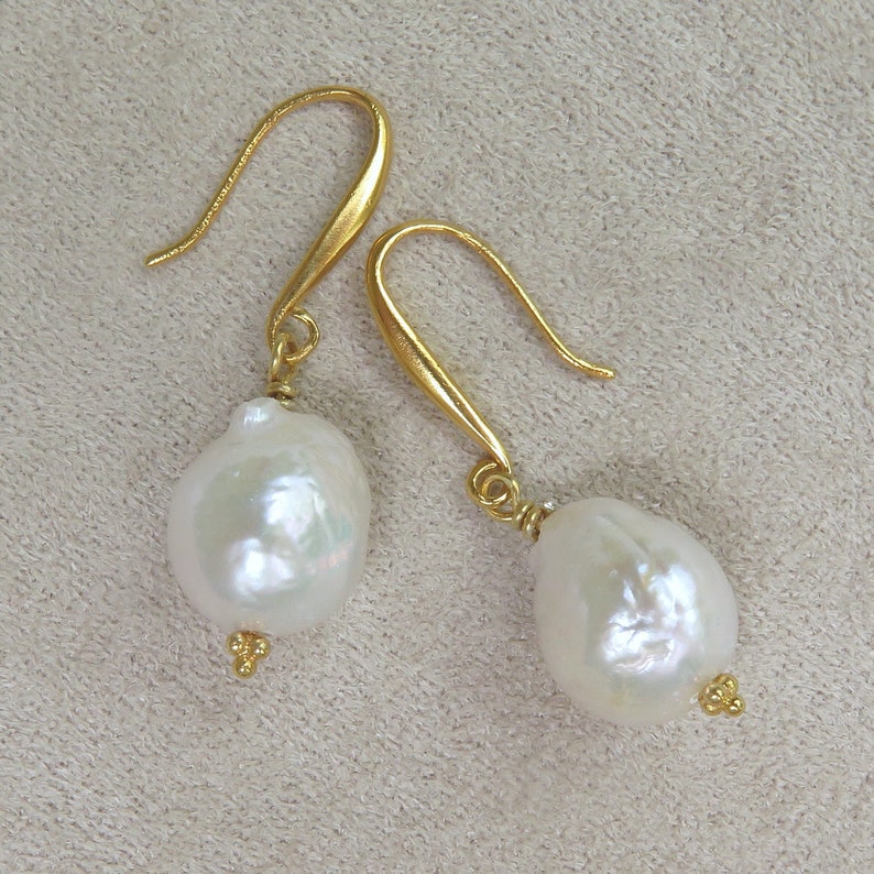 Baroque Colorful Gem Pearl Earrings