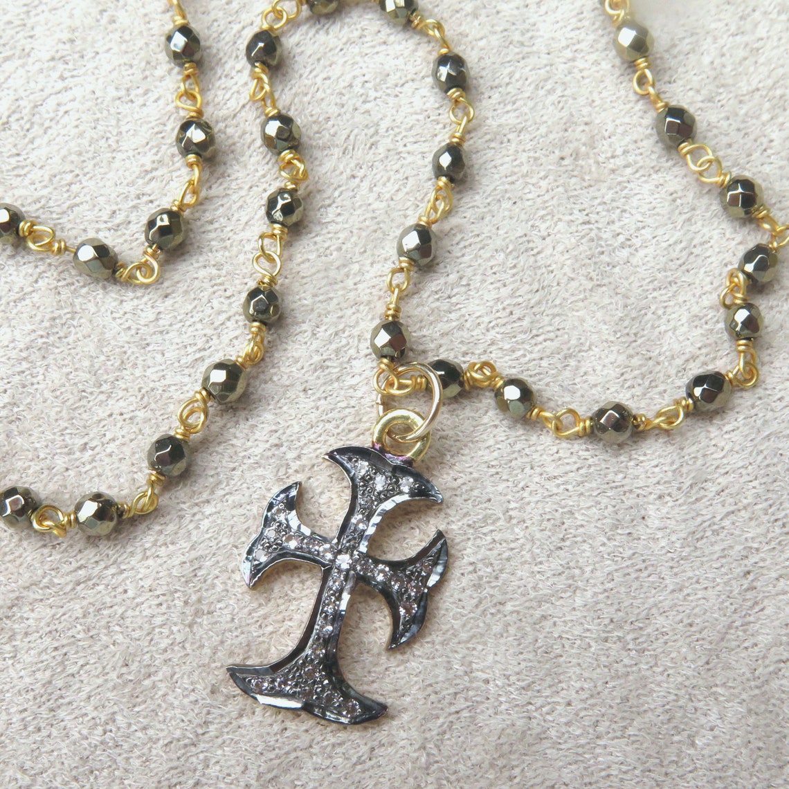 Vintage Gold Cross Necklace Victorian Religious Jewelry | Etsy