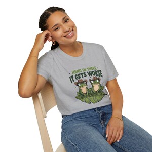 Funny Frog T-Shirt: Sarcastic Animal Graphic, Unisex Tee