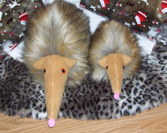 Hedgelings Plushie: Handmade Furry Ant Eater Stuffed Animal - USA