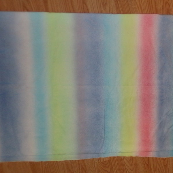 Corduroy Fabric Rainbow Pastel Cotton Vintage Rainbow Stripe Fabric Baby Room Decor Quilting Projects3 yard + 45"