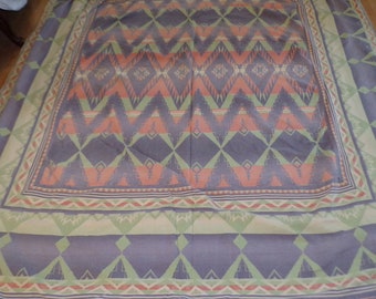 Ralph Lauren Duvet Queen/Full Rare Eagle Rock Serape Southwest Muted Gradient Vintage Made in USA Blue Label Lauren 75W x 80L Preowned