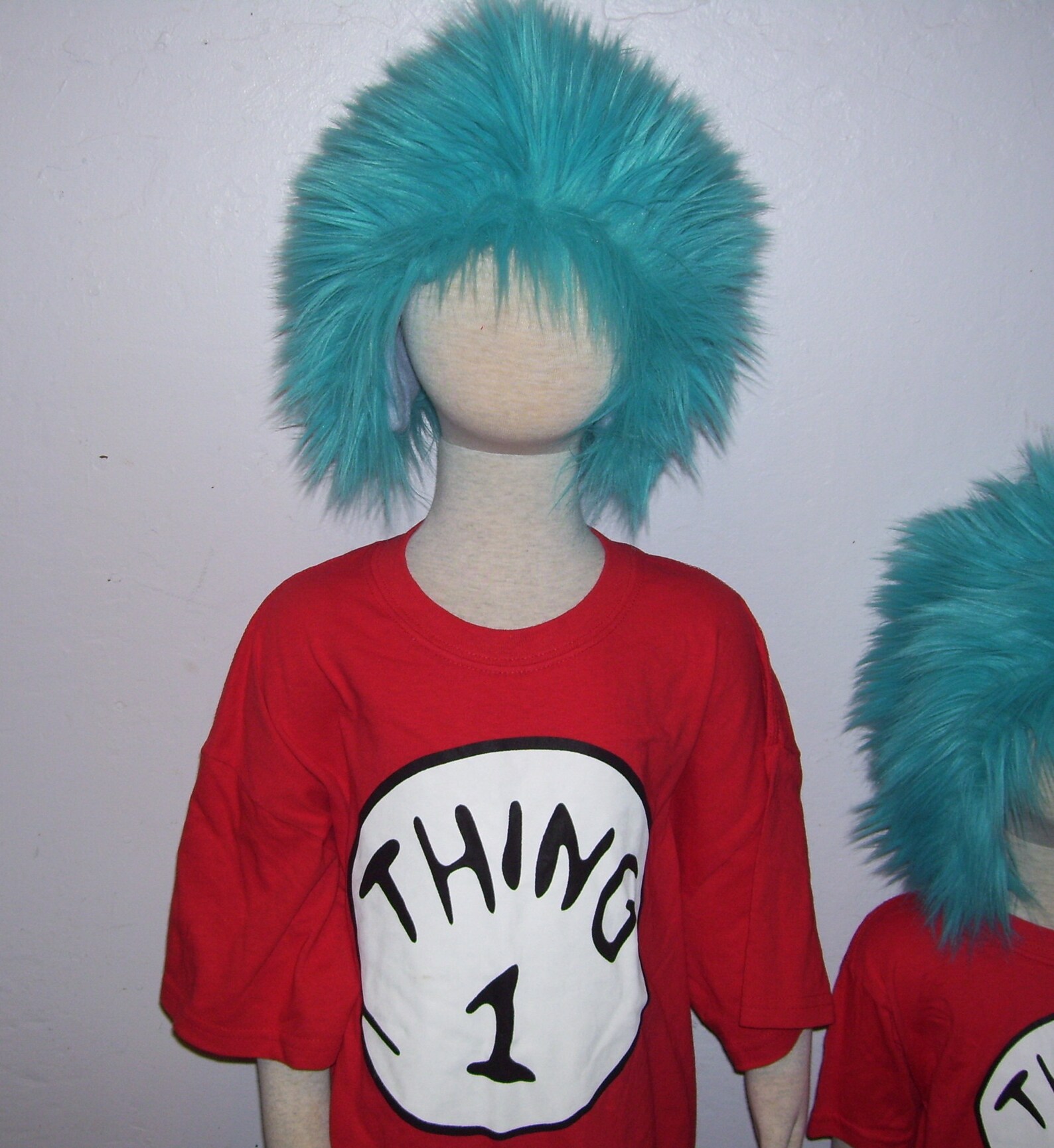 Thing 1 and 2 Child Role Play Dress up Halloween Costume Etsy