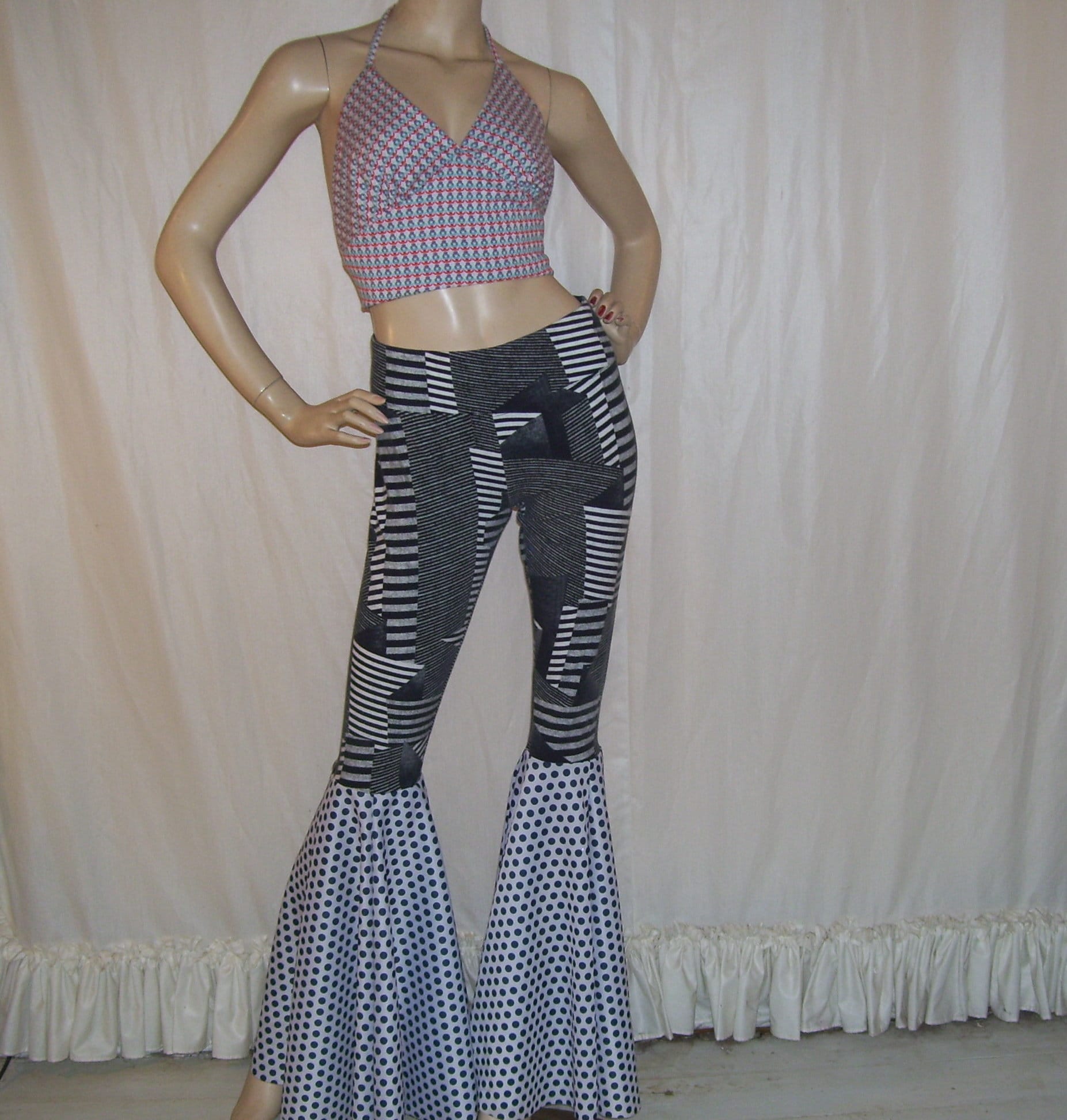 Bell Bottom Legging Costume Pants 