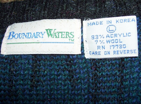 Grandpa Sweater Boundary Waters Vintage Cardigan … - image 3