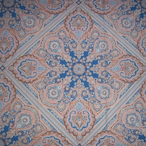 Vintage Martex King Lakanset: Blått Paisley-Pastichestyg