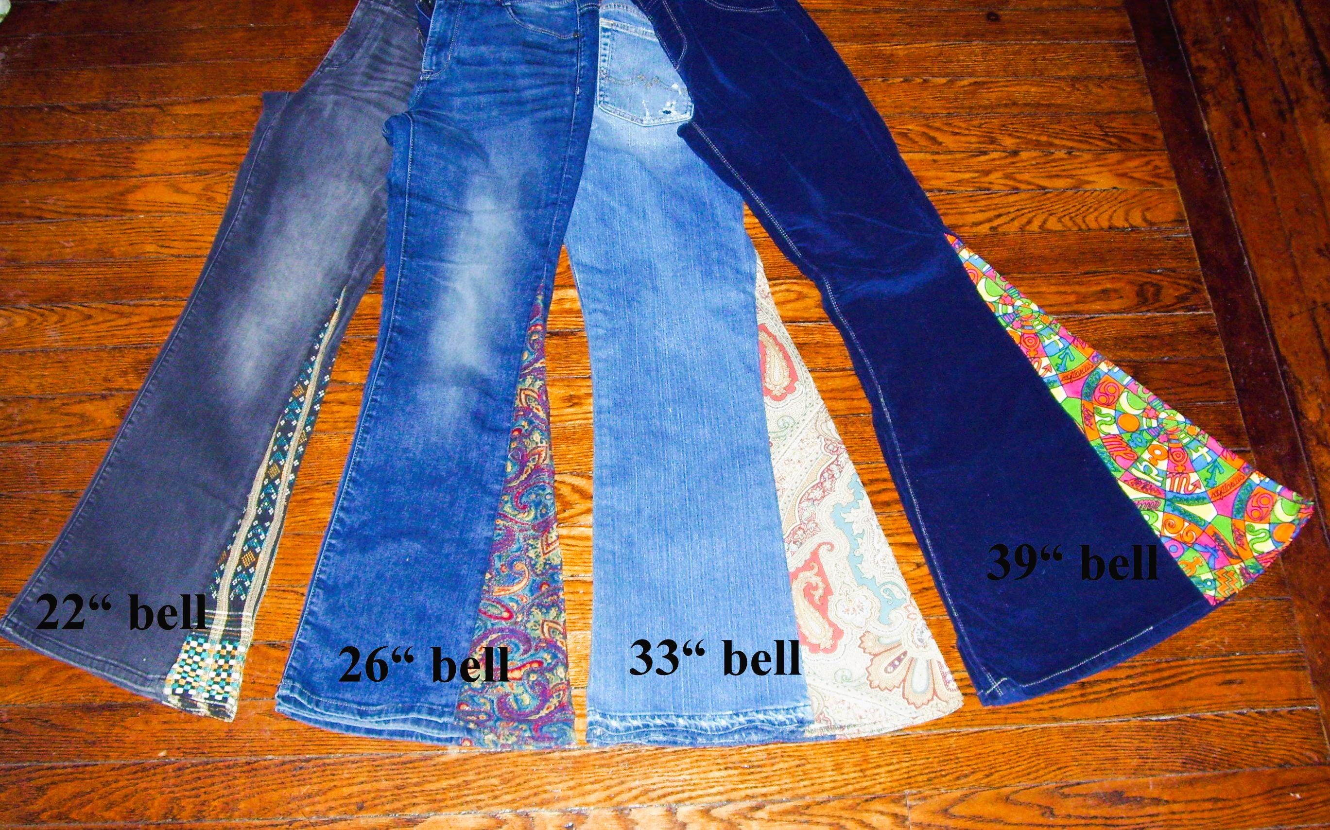 Hippie Bell Bottom Jeans OOAK Custom Order Send Me YOUR