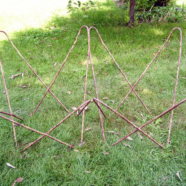 Pick Up Only Pair 60's Butterfly Chair Frames Solid Metal MCM Mid Century Vintage Patio Chairs Heavy Weight Rods PICK Up ONLY