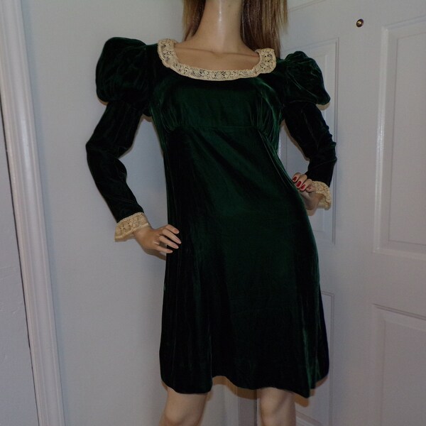 Velvet 60s Dress Etsy