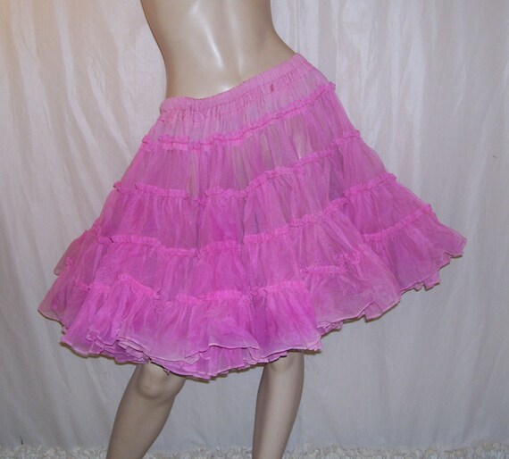 Pink Full Crinoline Halloween Costume Slip Skirt Vintage Crinoline Sheer Sissy Skirt Ruffle Net Petticoat Vtg Fluffy Party Tutu Tu Tu Adult Pink Full Crinoline Halloween Costume Slip Skirt Vintage Crinoline Sheer Sissy Skirt Ruffle Net Petticoat Vtg Fluffy Party Tutu Tu Tu Adult