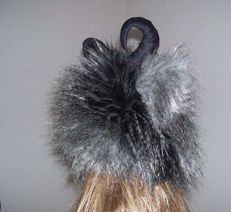 Monster Horned Hat Wild Thing Hat Black Gray Fur Woodland Etsy