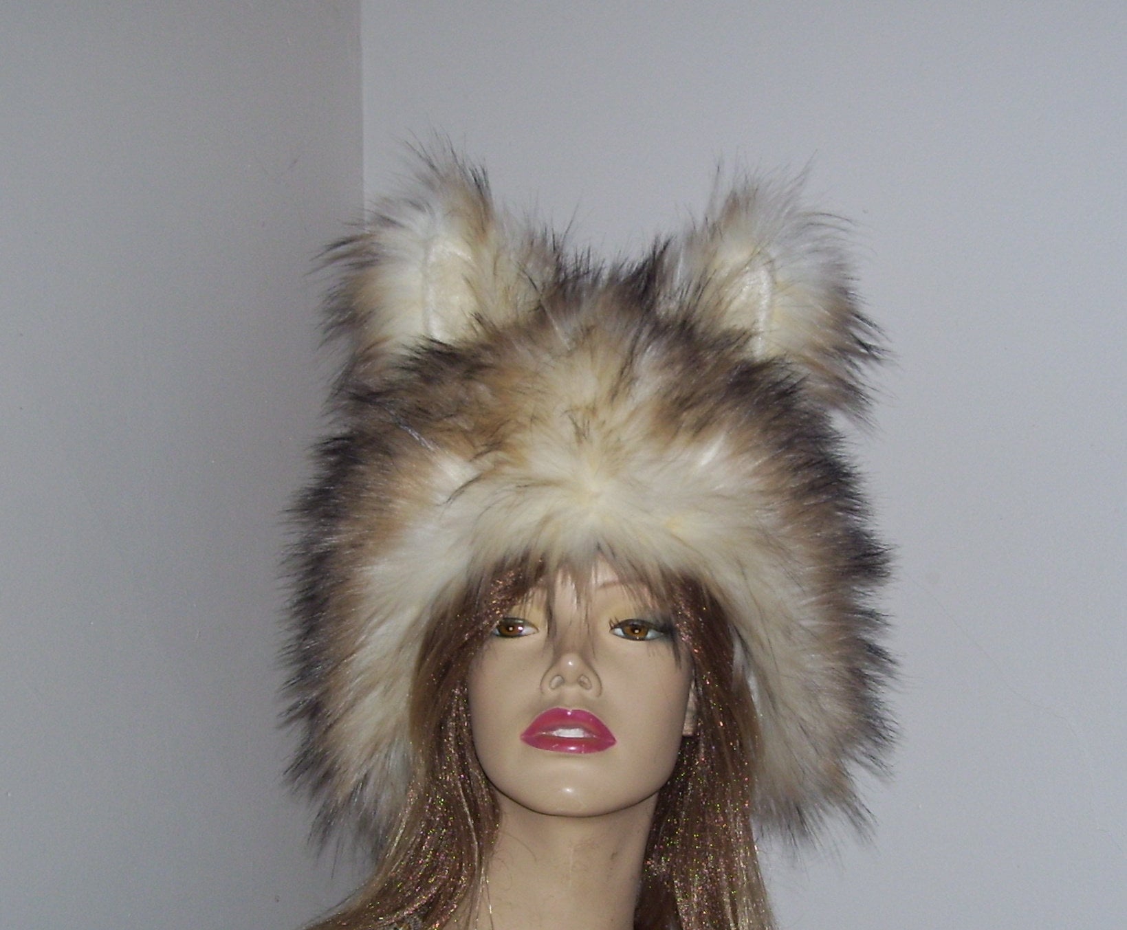 White Wolf Hat Ears Husky Animal Ear 