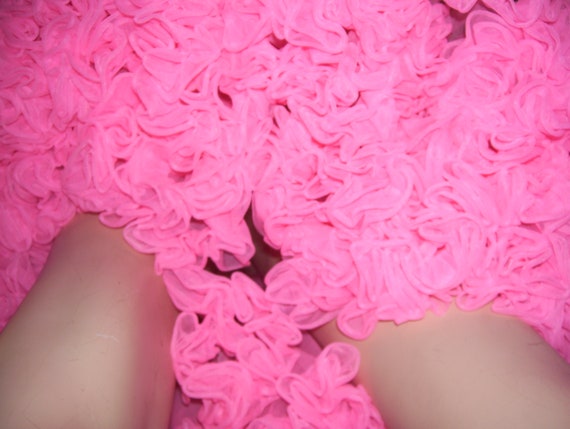 Pink Full Crinoline Hot Halloween Costume Slip Sk… - image 5