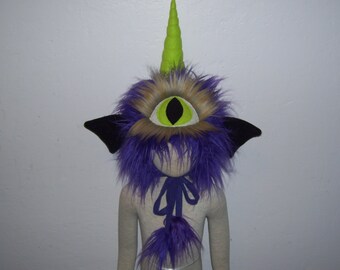 Purple People Eater Costume Hat Furry 