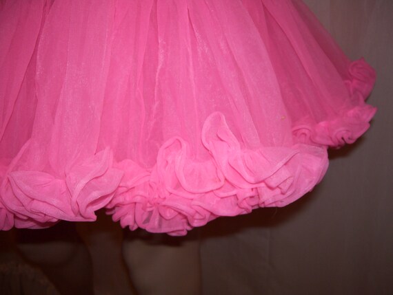 Pink Full Crinoline Hot Halloween Costume Slip Sk… - image 3