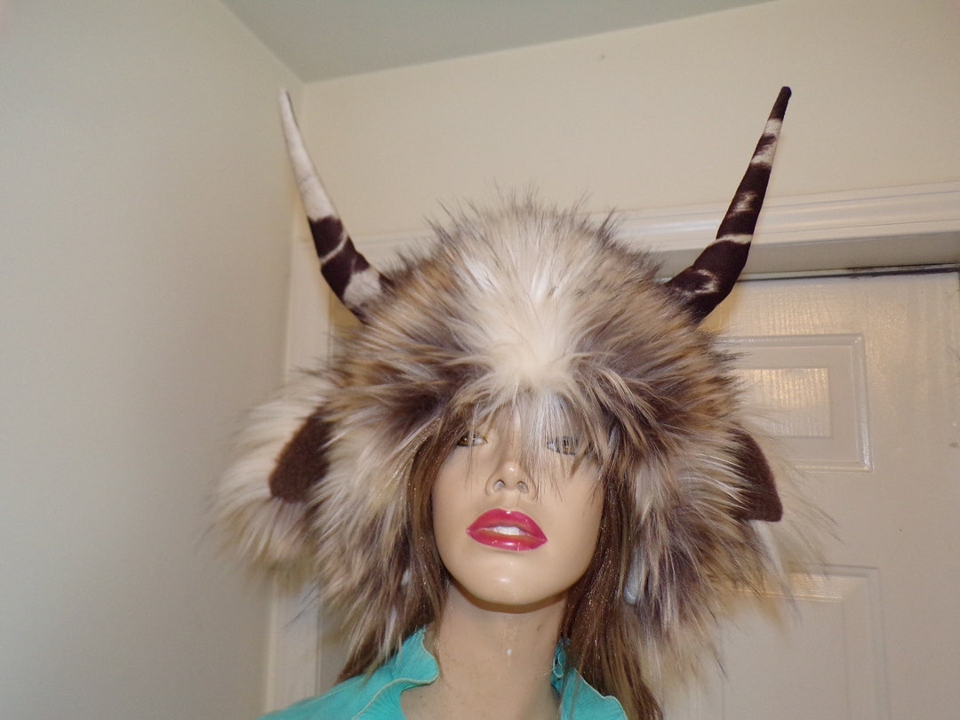 Ready to Ship Texas Longhorn Cow Hat Wild Thing Hat Fur Horned