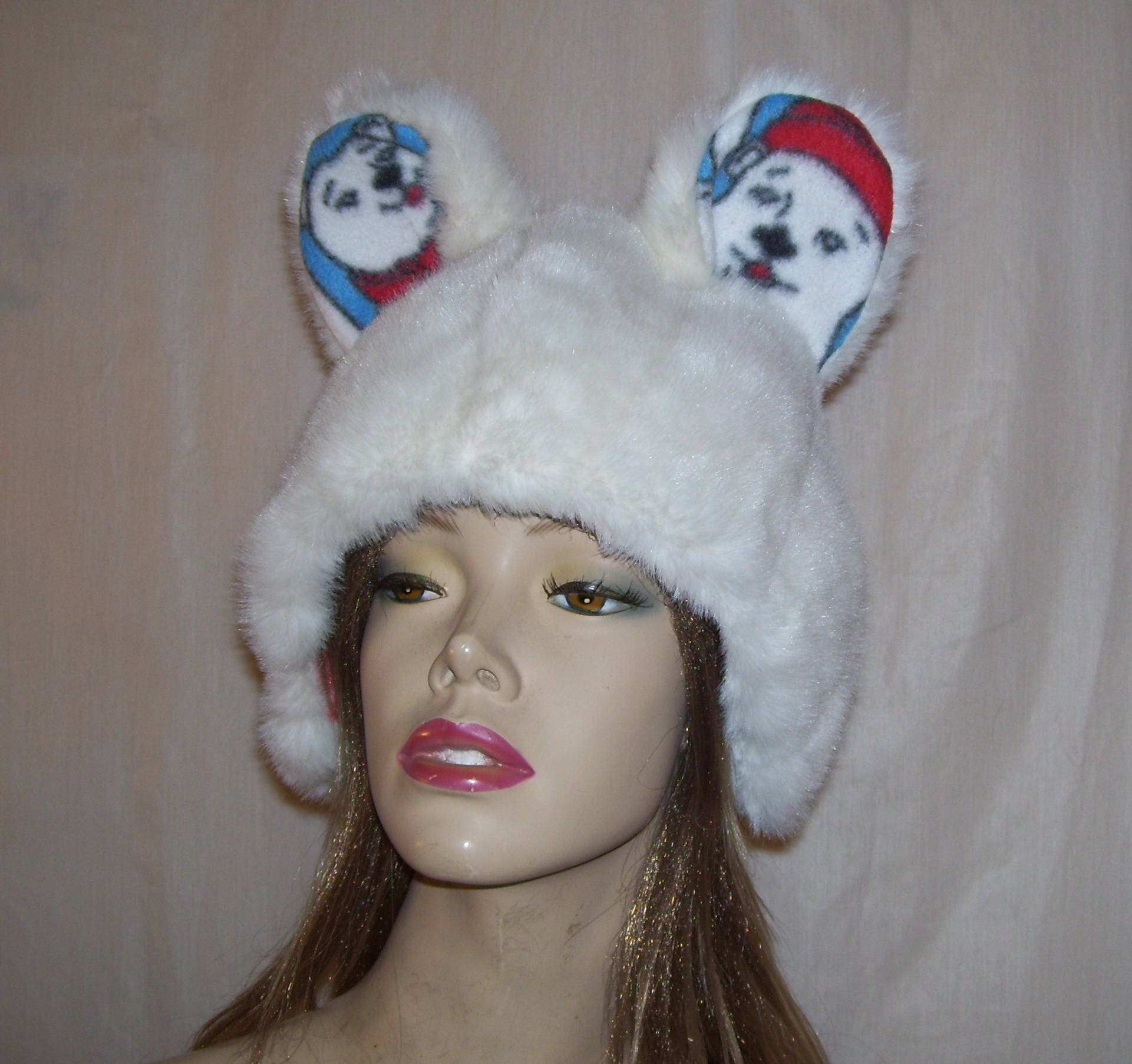 fur hats with animal heads